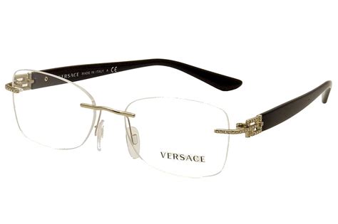 clear lens versace glasses|versace rimless glasses for women.